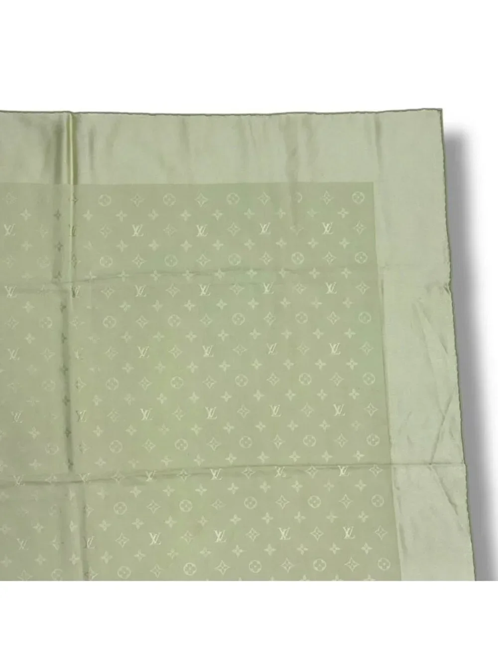 Louis Vuitton Silk Scarf Large Monogram Green